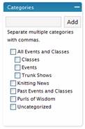 Gotta Knit Categories
